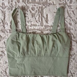NWOT Sage Green Shein Cropped Tank Top
